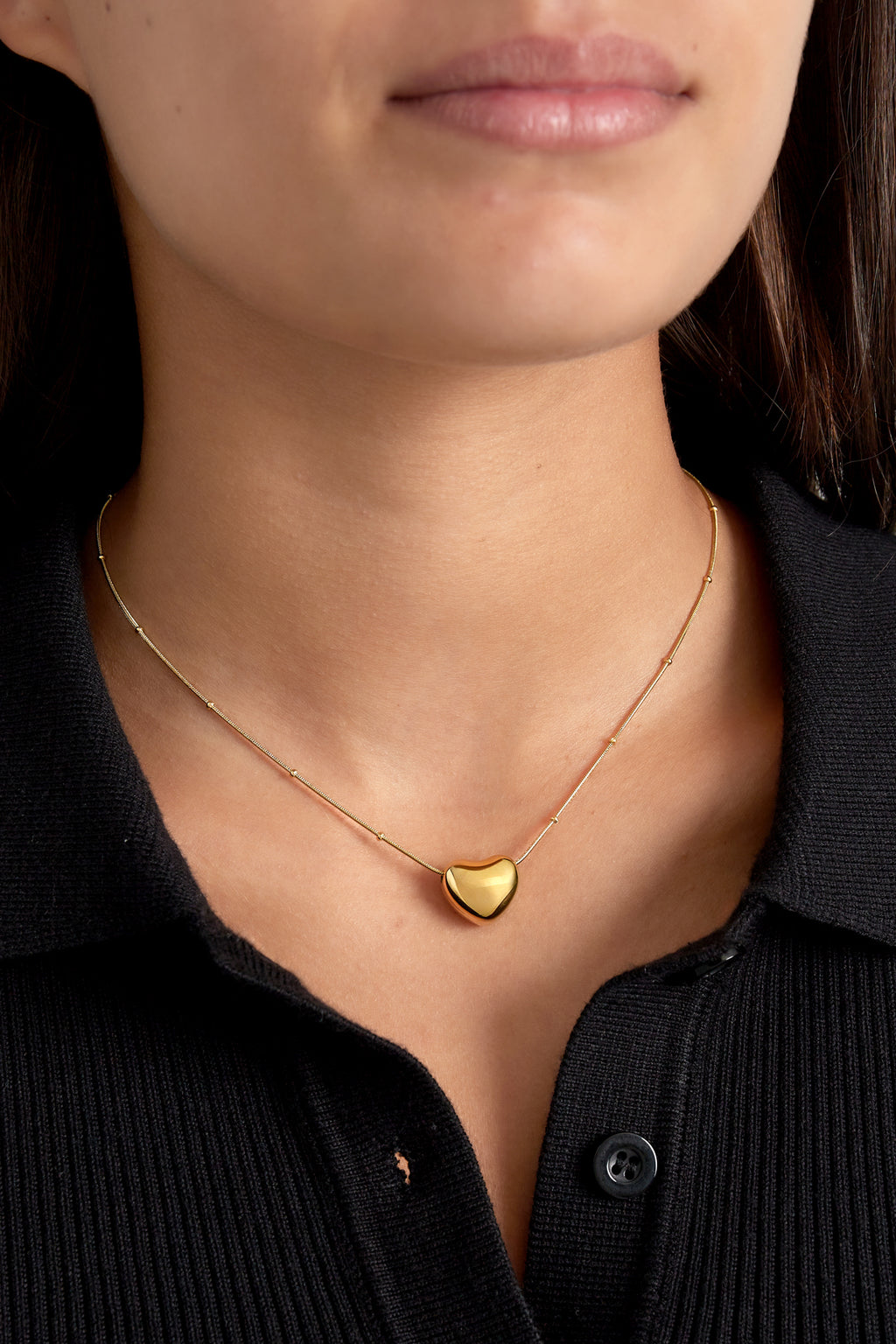 soft heart necklace