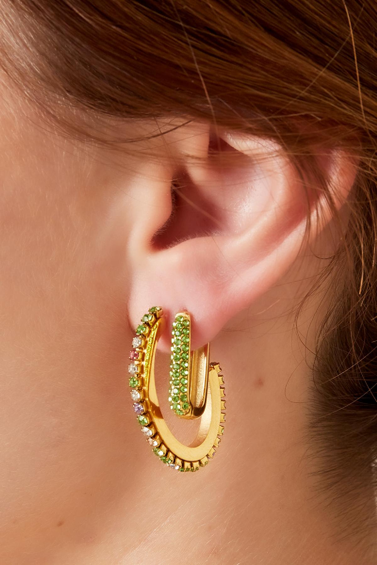 Shimmer Spark Stainless Steel Earrings