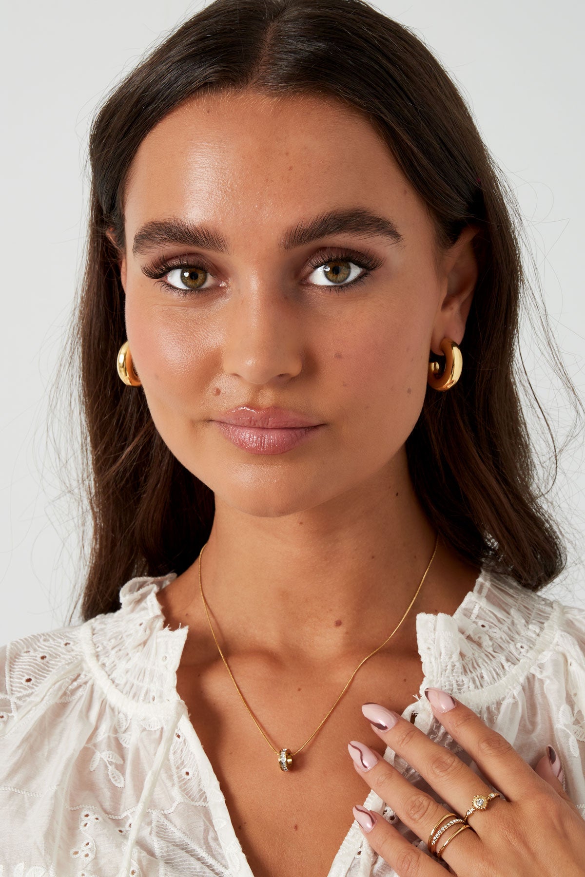earrings aesthetic basic half moon