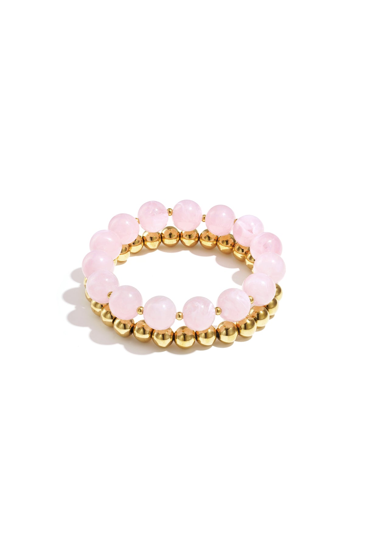 Bracelet set with round beads