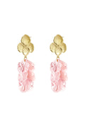 Flower earrings with mother of pearl