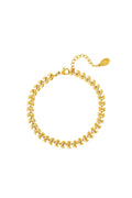 Bracelet leafs Gold Color Stainless Steel