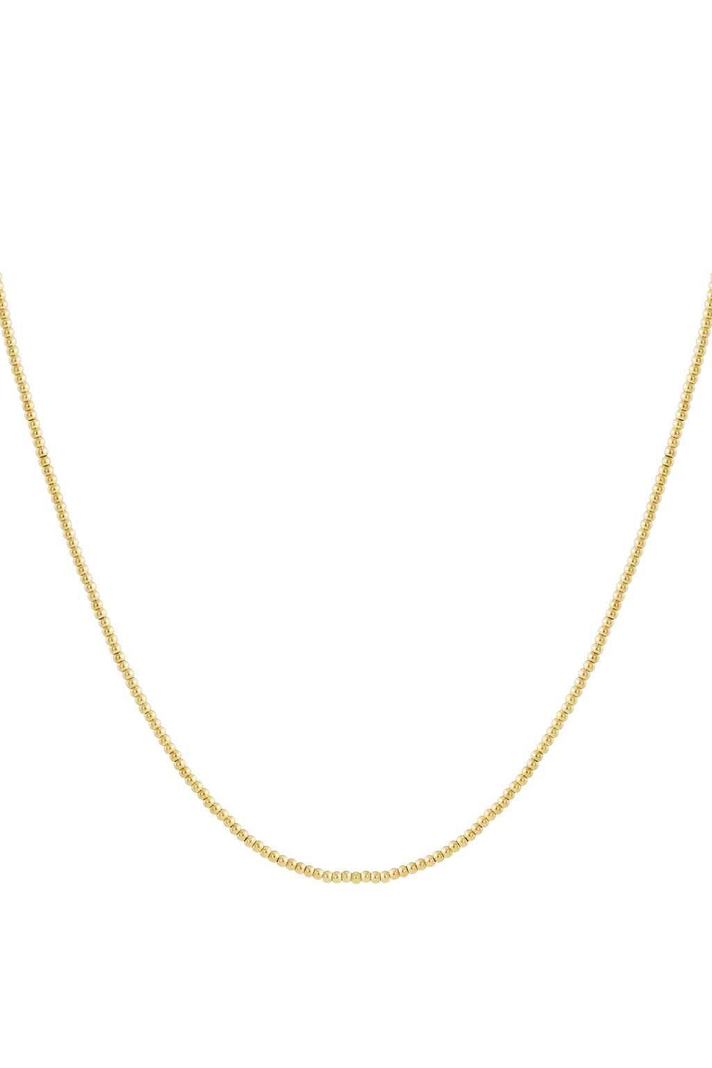 Solid bead necklace-2.5mm