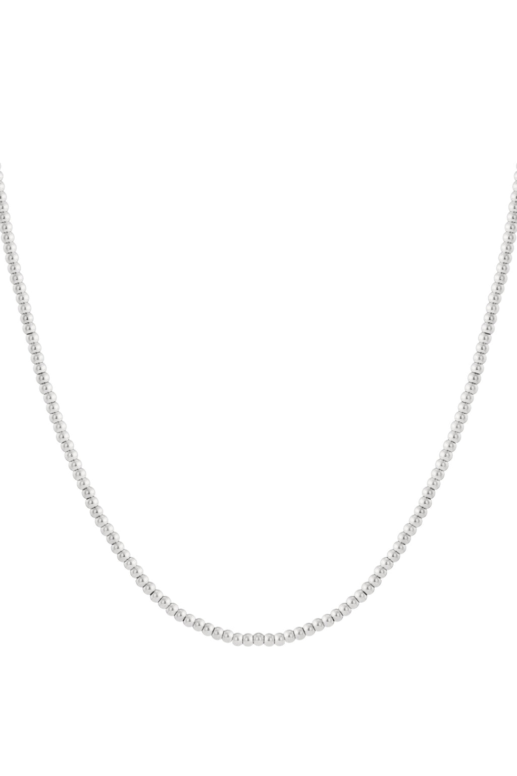 Solid bead necklace-5mm