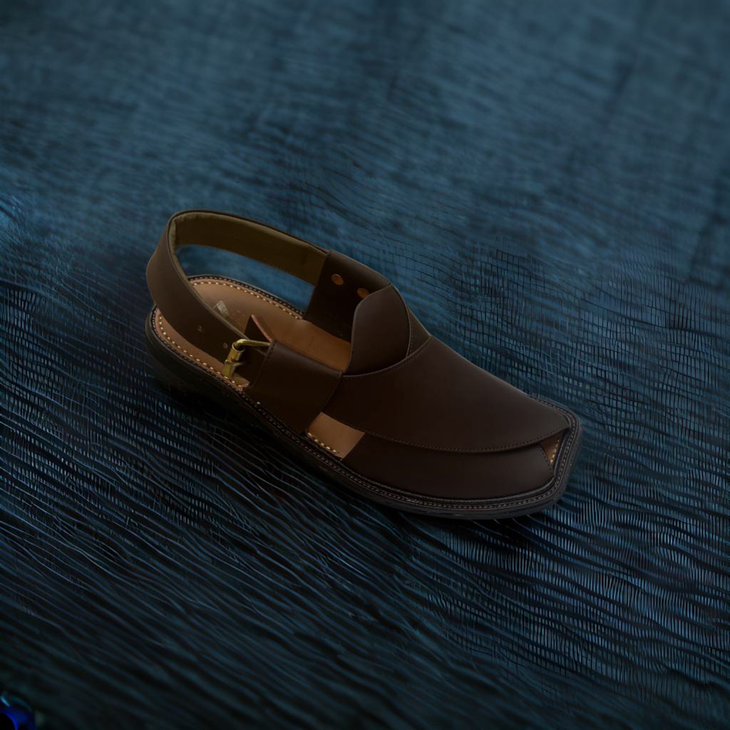 Premium 2.0 Dark Brown Peshawri Chappal #SZ03