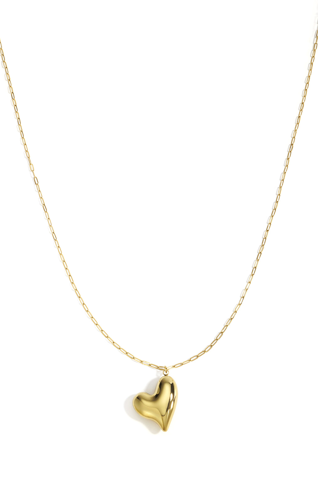 Stainless Steel Long Necklaces Heart Casual Daily Simple Series Women's jewelry